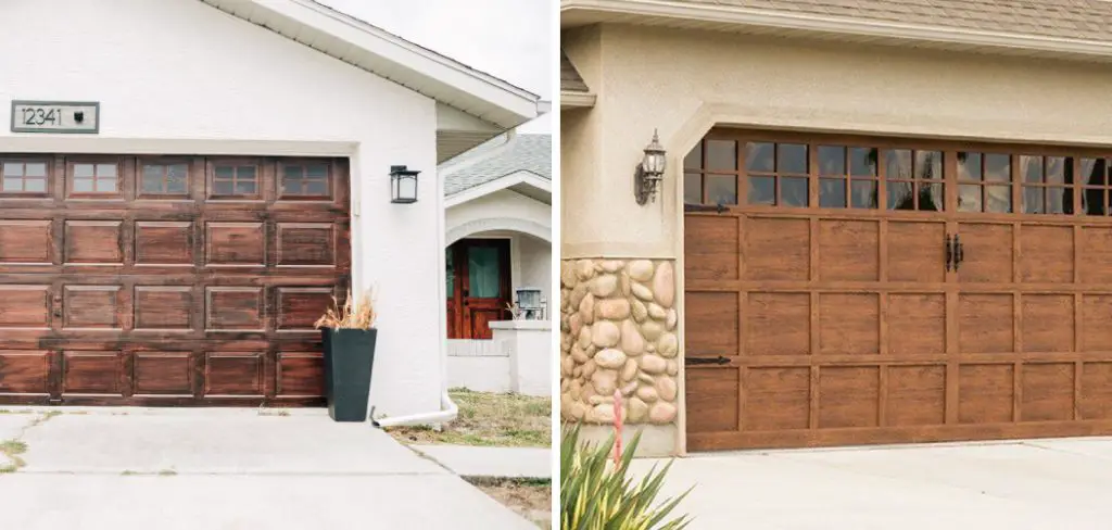 How to Stain a Garage Door