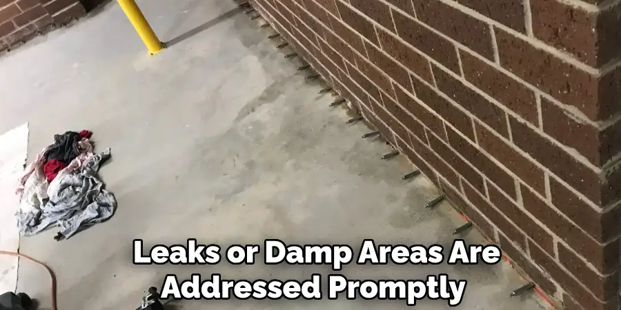 Leaks or Damp Areas Are Addressed Promptly