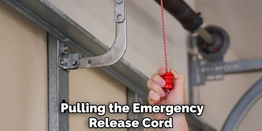 Pulling the Emergency Release Cord 