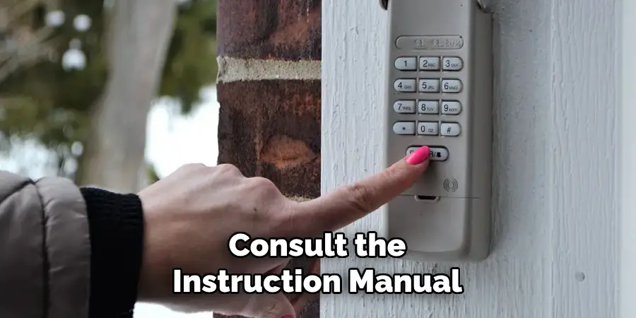 Consult the Instruction Manual