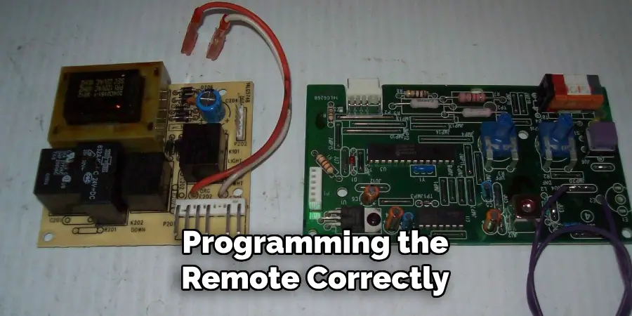 Programming the Remote Correctly