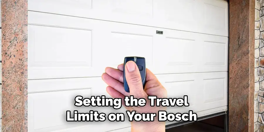 Setting the Travel Limits on Your Bosch