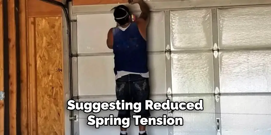 Suggesting Reduced Spring Tension