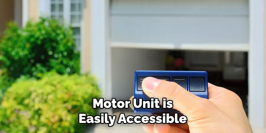 Motor Unit is Easily Accessible