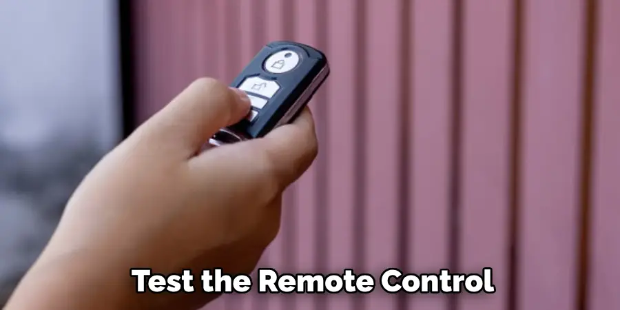 Test the Remote Control