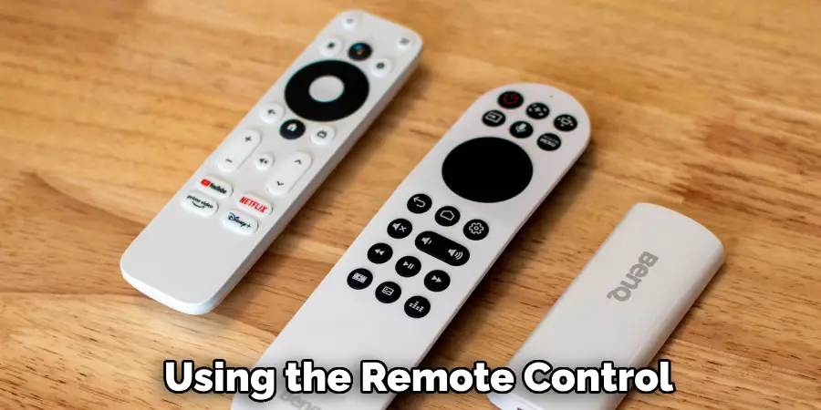 Using the Remote Control