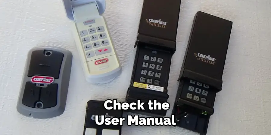 Check the User Manual Check the User Manual