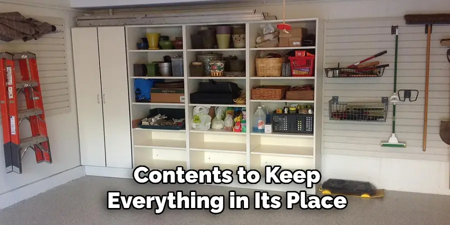 Contents to Keep
Everything in Its Place
