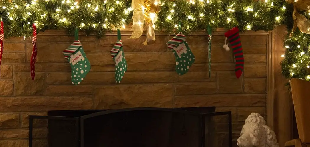 How to Hang Garland Around Garage Door