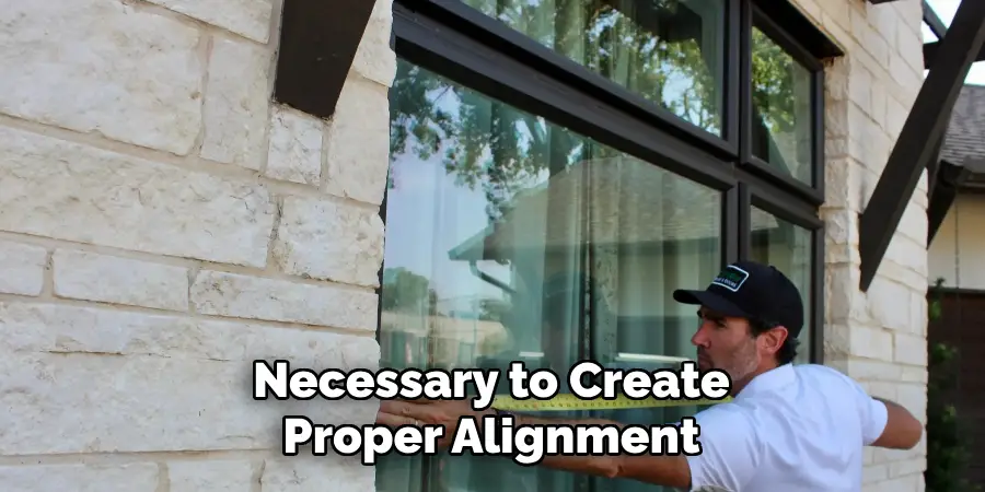 Necessary to Create
Proper Alignment