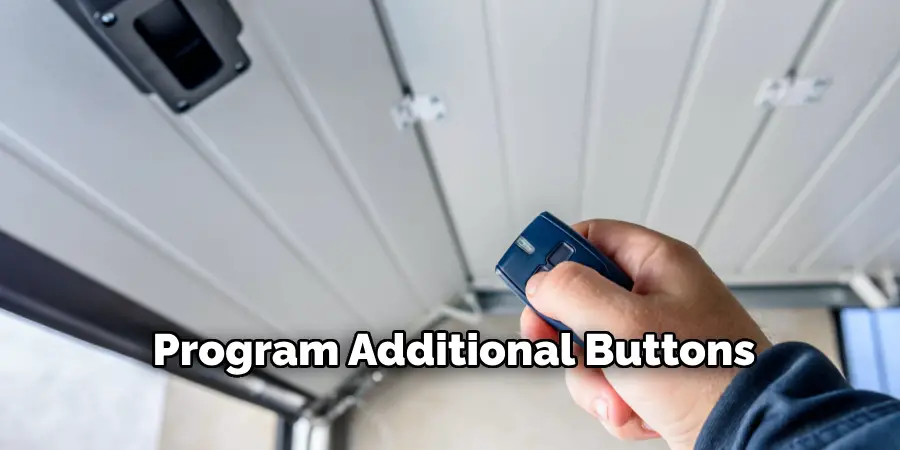 Program Additional Buttons Program Additional Buttons