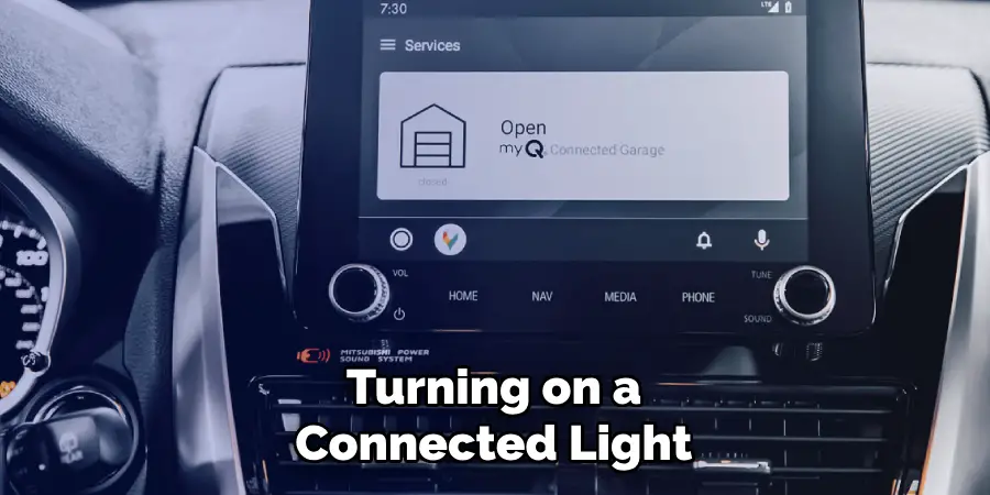 Turning on a
Connected Light