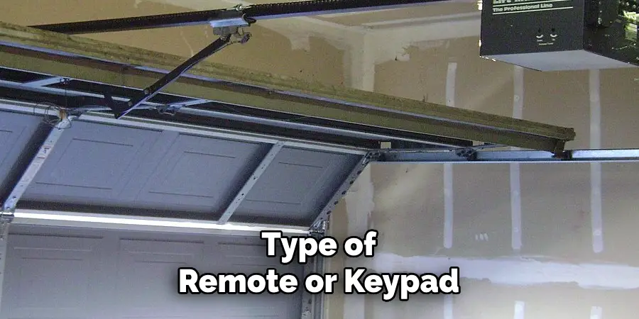 Type of Remote or Keypad