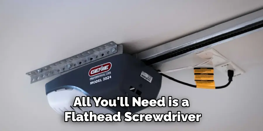 All You'll Need is a
Flathead Screwdriver