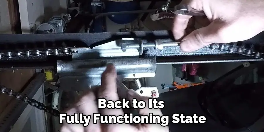 Back to Its
Fully Functioning State