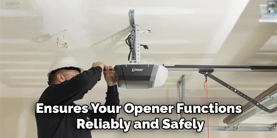 Ensures Your Opener Functions 
Reliably and Safely