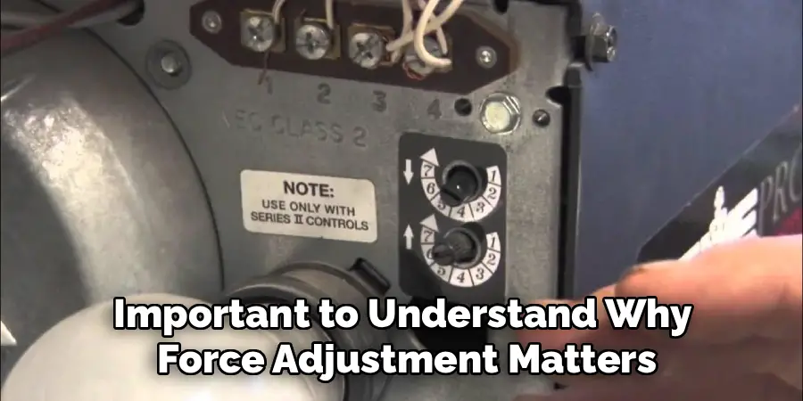 Important to Understand Why 
Force Adjustment Matters