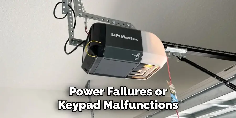 Power Failures or
Keypad Malfunctions