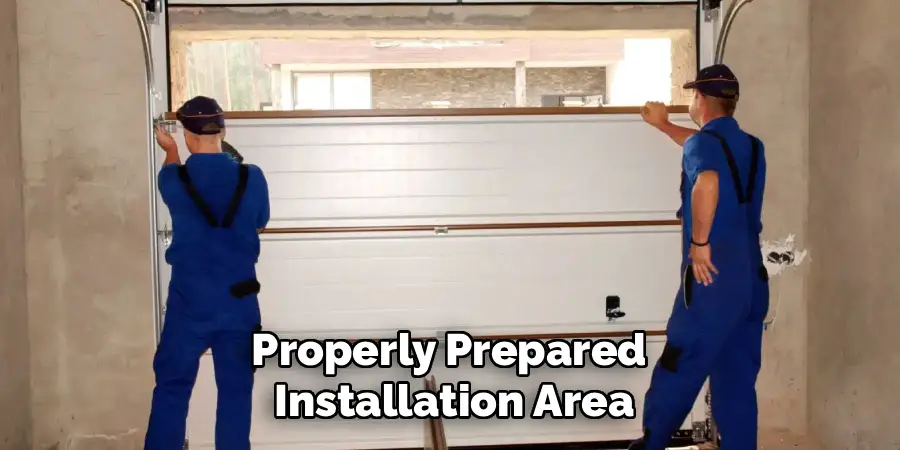 Properly Prepared
Installation Area