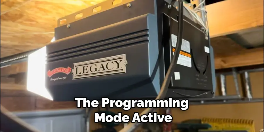 The Programming
Mode Active