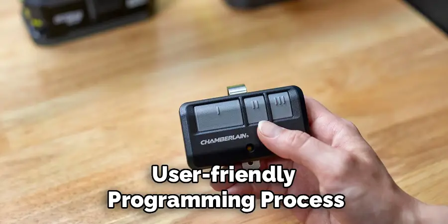 User-friendly 
Programming Process