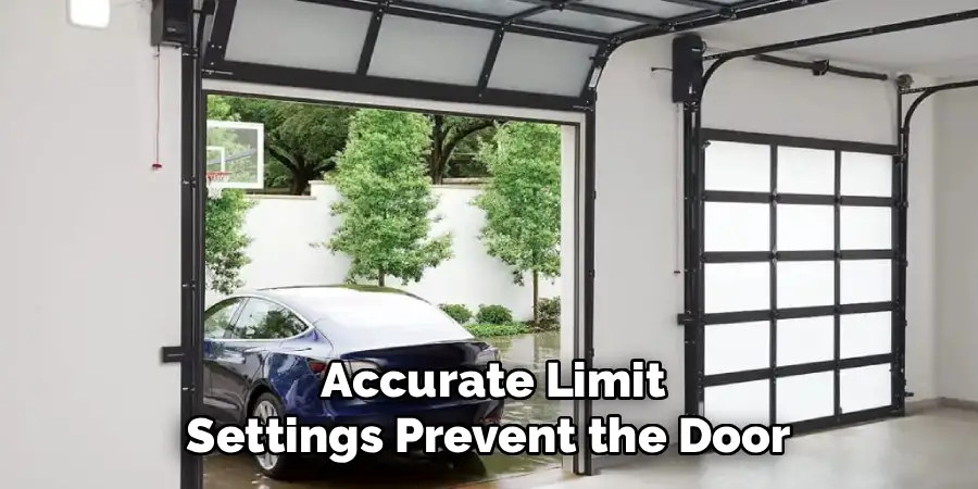 Accurate Limit
Settings Prevent the Door 