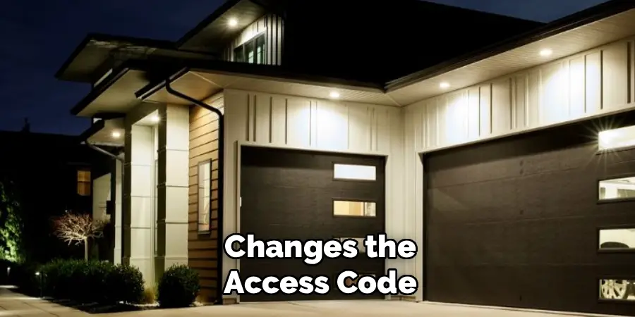 Changes the
Access Code