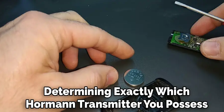 Determining Exactly Which Hormann Transmitter You Possess.
