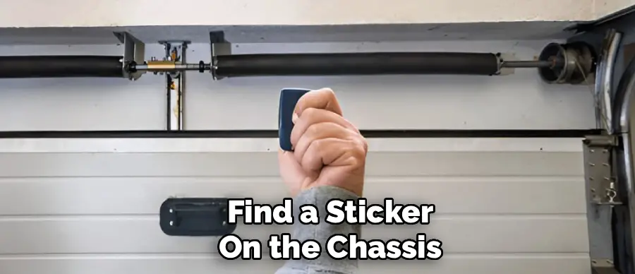 Find a Sticker
On the Chassis