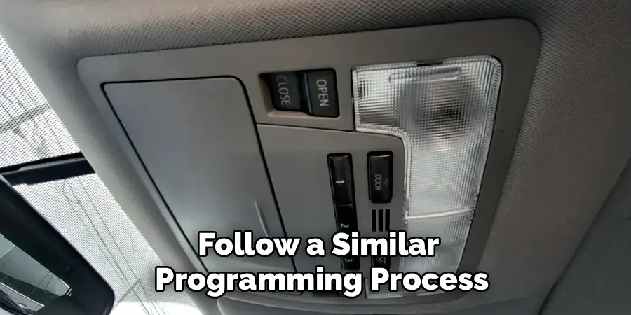 Follow a Similar
Programming Process