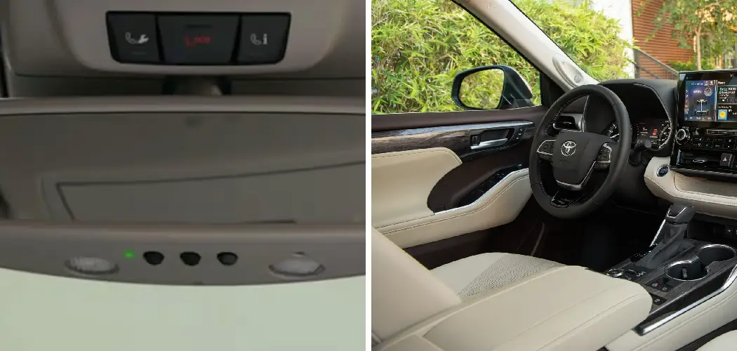 How to Program Toyota Highlander Garage Door Opener