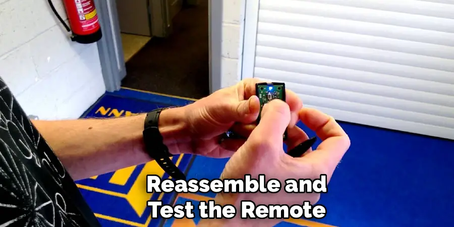 Reassemble and Test the Remote