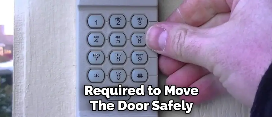 Required to Move
The Door Safely