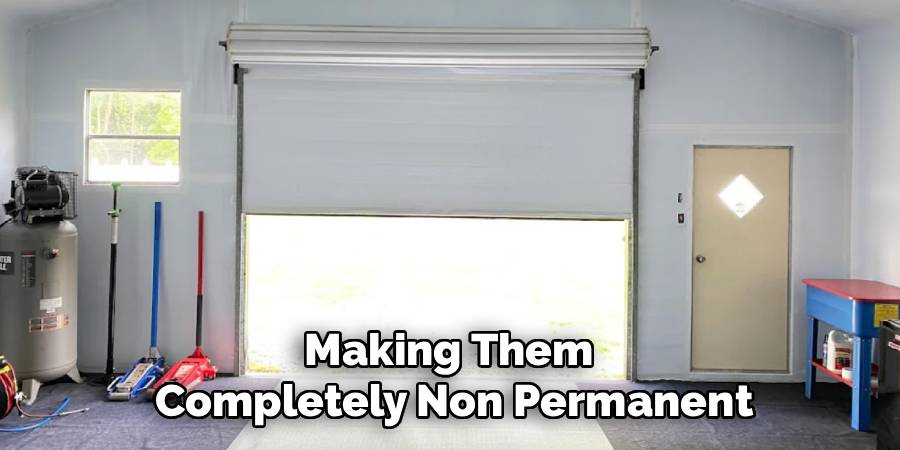 Making Them
Completely Non Permanent