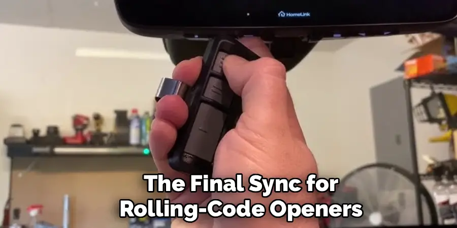 The Final Sync for Rolling-Code Openers