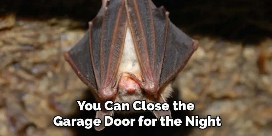 You Can Close the
Garage Door for the Night