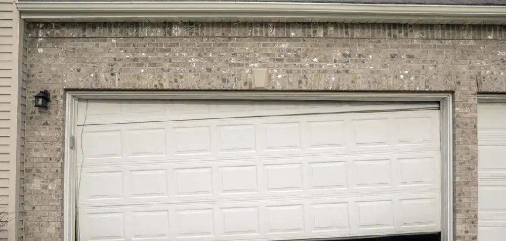 How To Fix A Cracked Garage Door Top Panel
