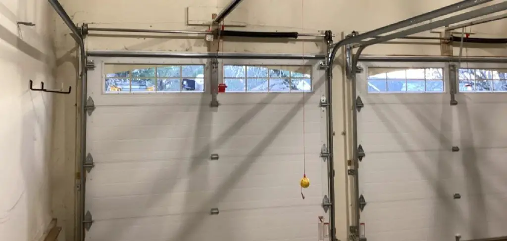 How To Secure A Garage Door From Being Red Cord Slipped