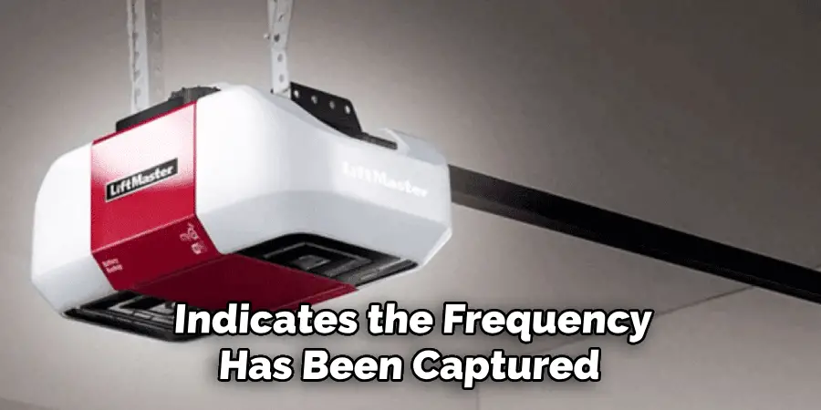 Indicates the Frequency
Has Been Captured