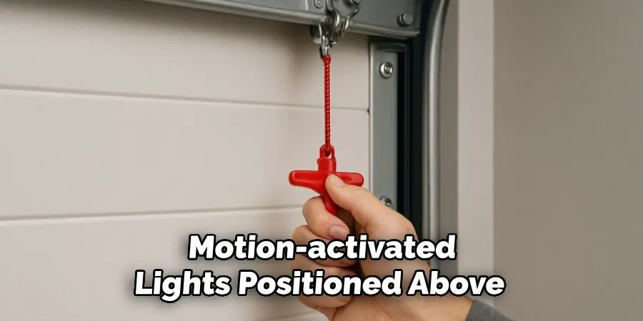Motion-activated
Lights Positioned Above