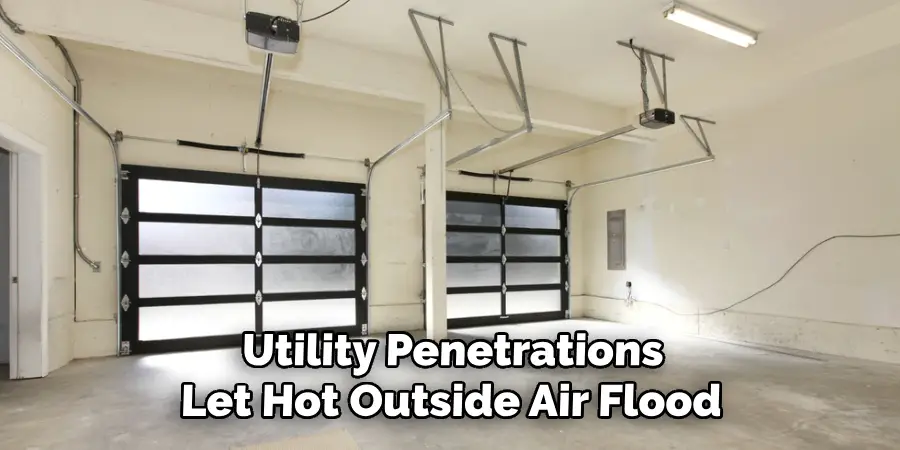 Utility Penetrations
Let Hot Outside Air Flood