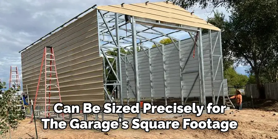 Can Be Sized Precisely for
The Garage's Square Footage