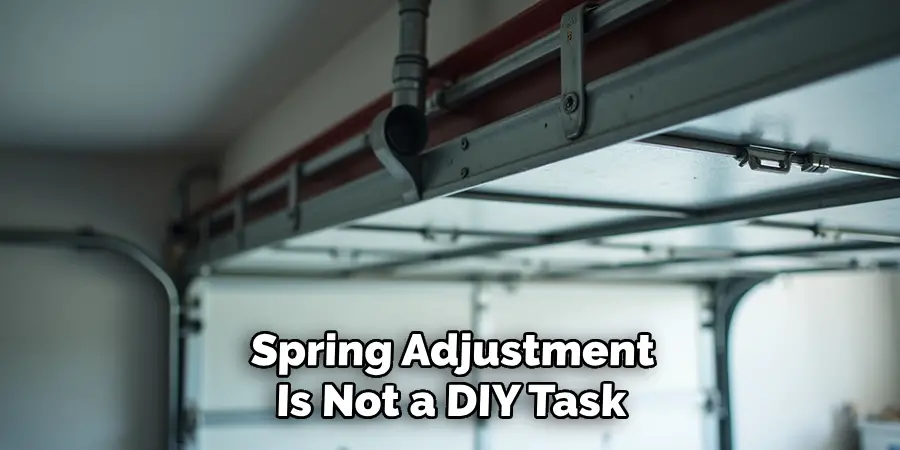 Spring Adjustment
Is Not a DIY Task