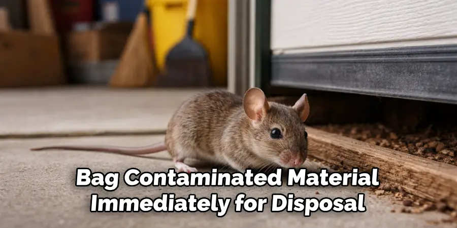 Bag Contaminated Material
Immediately for Disposal