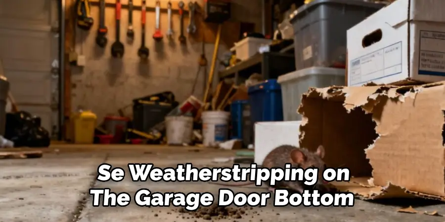Se Weatherstripping on
The Garage Door Bottom