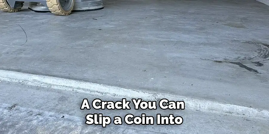 A Crack You Can 
Slip a Coin Into