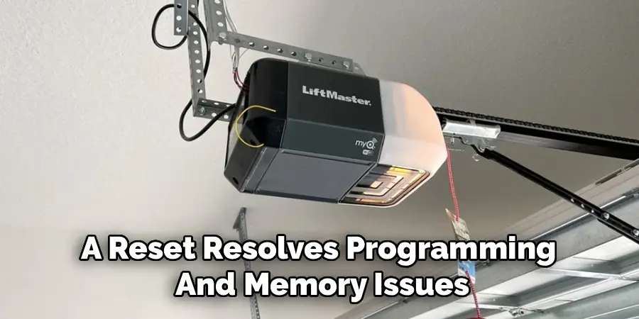 A Reset Resolves Programming 
And Memory Issues