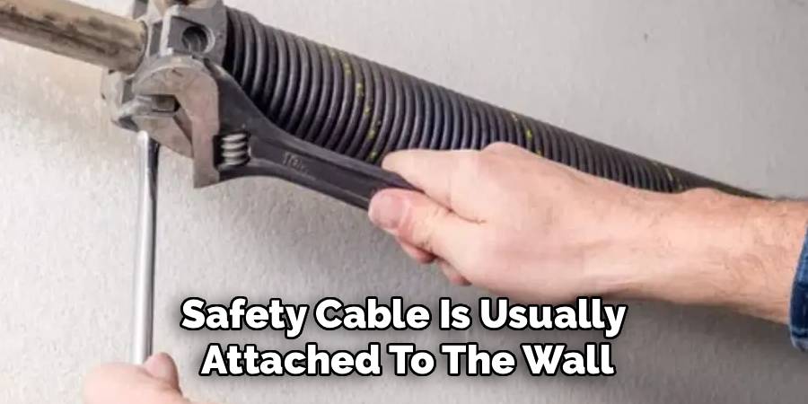 Safety Cable Is Usually 
Attached To The Wall
