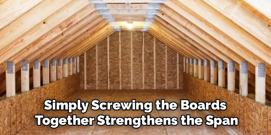 Simply Screwing the Boards 
Together Strengthens the Span