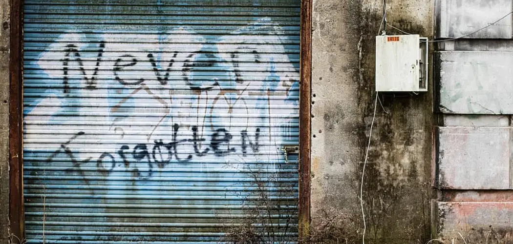 How to Remove Graffiti Off Garage Door